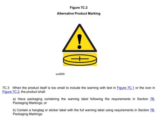 China UL4200A Testing coin Cell Battery UL 4200A Testing button Battery UL4200A Testing Lab CPSC Tesing Lab supplier